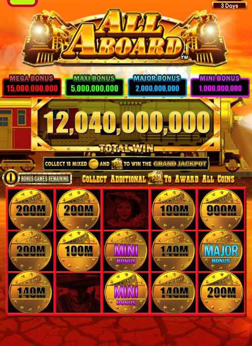 All Aboard pokie screenshot by Rival Gaming